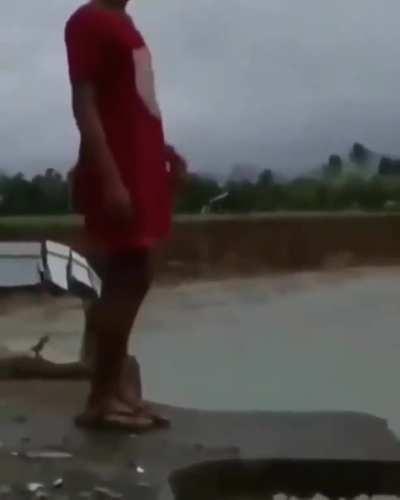 The cliff had enough