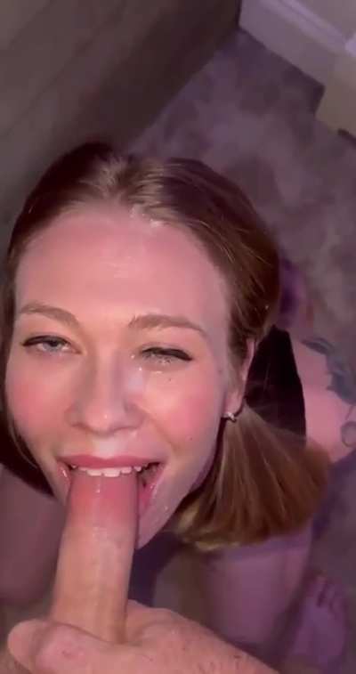 Cute Girl Facial POV