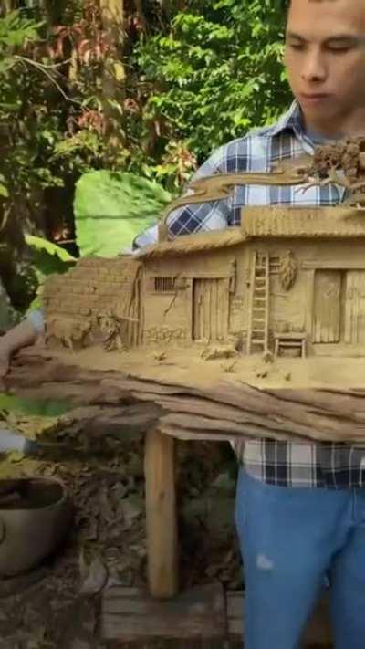 Wooden sculptures by Döuyin