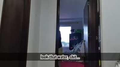 Trying not to get caught while fingering and squirting outside of mother’s room [GIF]