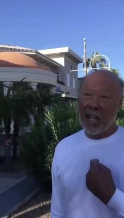 Racist goes fully mask off