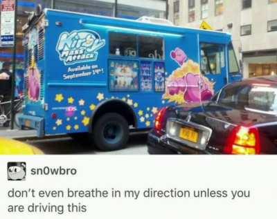 Kirby Mass Attack ice cream truck