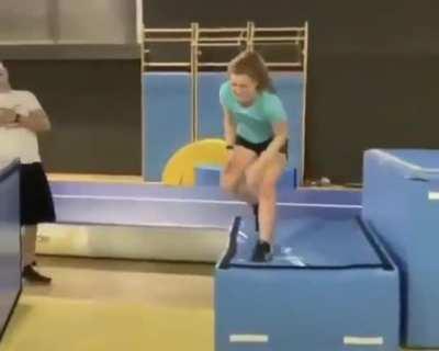 Trampoline parkour