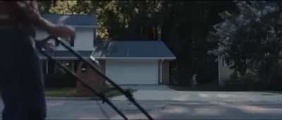 The ending but it’s set to Yakety Sax