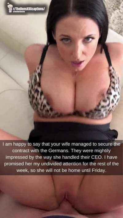 Are you proud of how your wife builds her career?