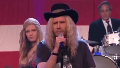 Will and Conan perform Free Bird to end the Tonight Show