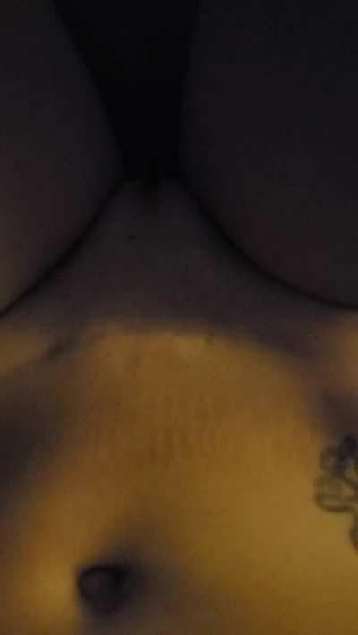 Belly bulge and cumshot