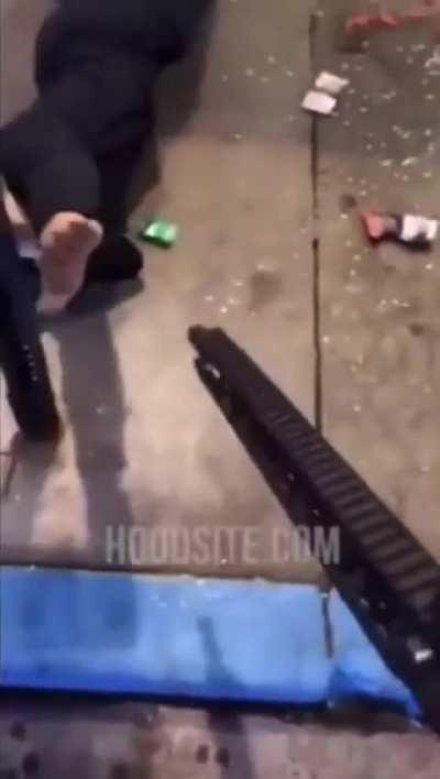 Robbing a store in the hood