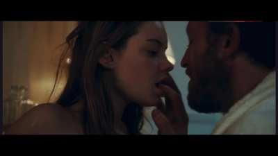 Camille Rowe (and Joséphine de La Baume) in Notre jour viendra (Our Day Will Come). Topless. Smoking. Getting her titties sucked and being set (kinda) on fire… 2010