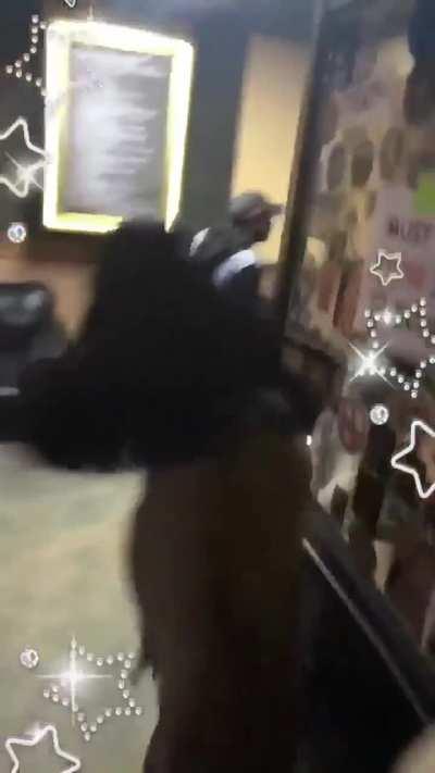 Dude gets Choke Slammed into the Shadow Realms by the Top Flight Security of the World...