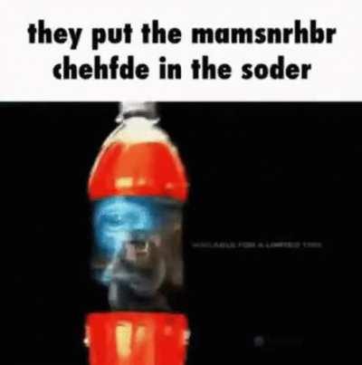 Who needs gamer gorl bath water when you have Master Cheif Soda?