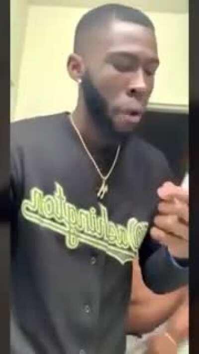 This video has everything: personal hygiene, dancing, chaos, exercise..