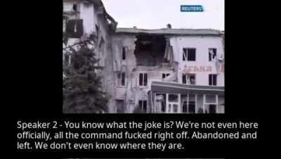 Intercepted phone call between Russian soldiers. Glimpse into their logistics situation [Translated]