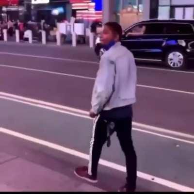 WCGW walking into traffic