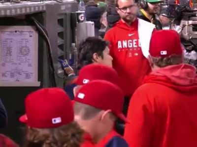 [Highlight] Shohei Ohtani’s reaction to Aaron Loup surrendering the one run lead to Oakland, ending his night with a no-decision.