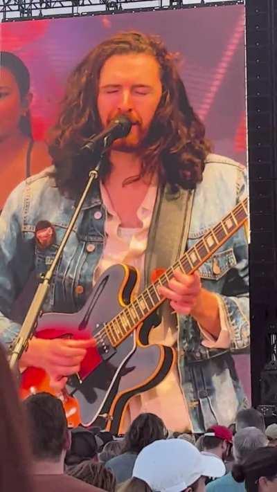 Hozier singing Damage Gets Done at Bourbon & Beyond
