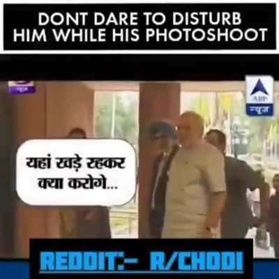 India's PM Modi loves the camera...