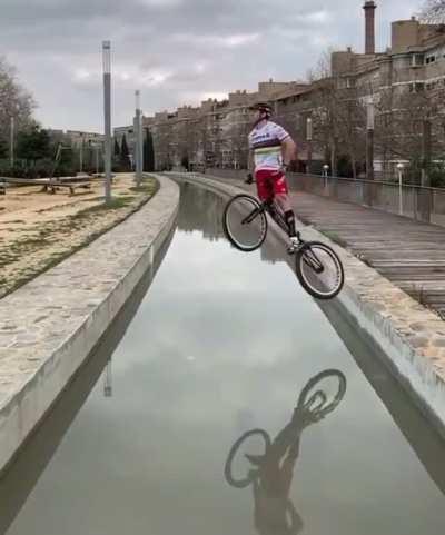 HMRB As I jump across this wide gap on a bike