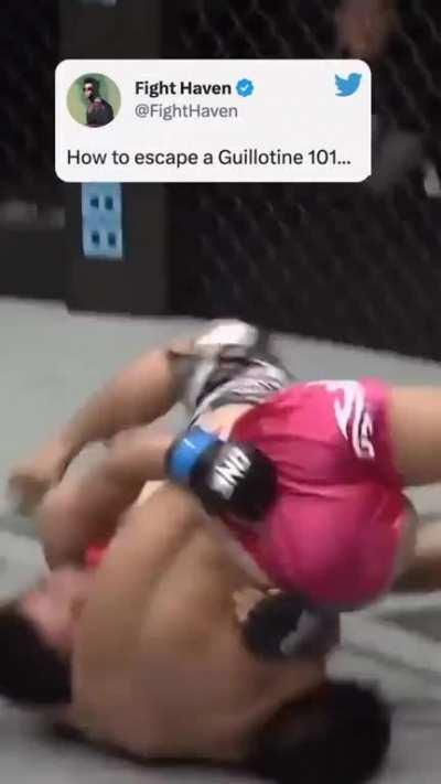 How to escape a guillotine?