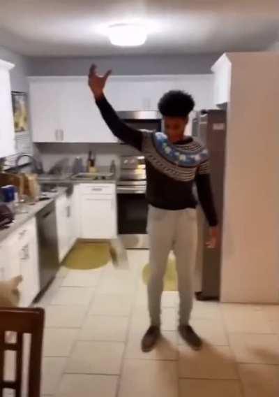 A bouncy glass bottle