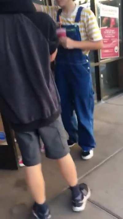 Dropping the L-bomb on another mans GF, what can go wrong?