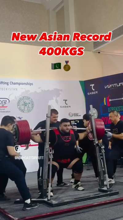 Nooh sets new asian record: 400kg- Greater Pakistan Secret Weapon 😈😈😈