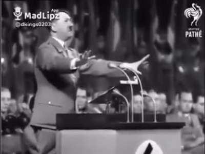 Hitler speaks against mass gatherings during the pandemic