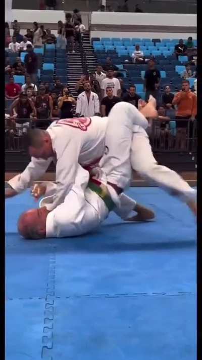 Where do you see yourself in 20 years? Leg locking grandpa!