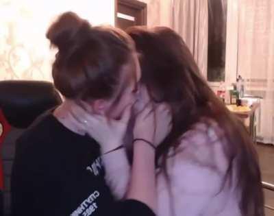 Don't be distracted by the messy dining room table, focus on the girls