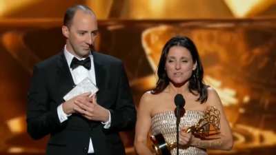 Julia Louis Dreyfus acceptance speech when winning an Emmy for her role in Veep.