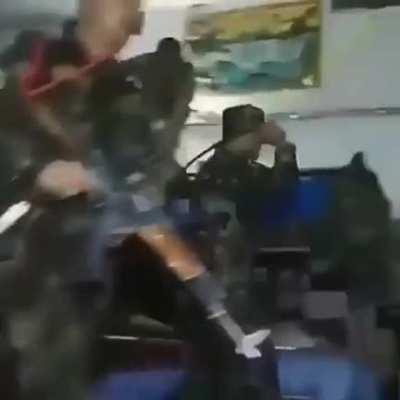 Brasilian army wake up routine