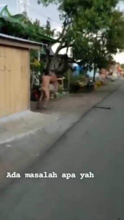 Fight between neighbor went crazy