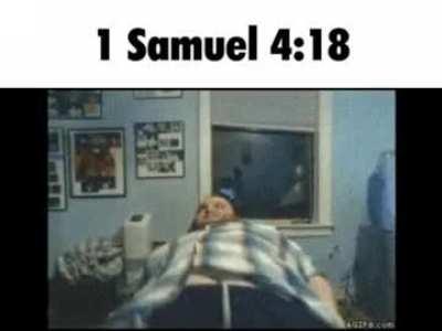 1 Samuel 4:18