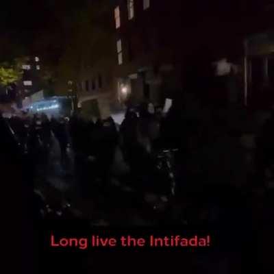 Borat teaches orange libleft the Palestinian national anthem