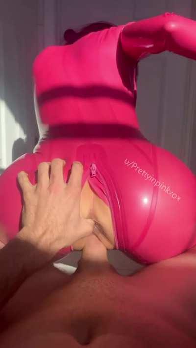 At this angle you can see not only my pussy gripping tight, but also my wrong hole