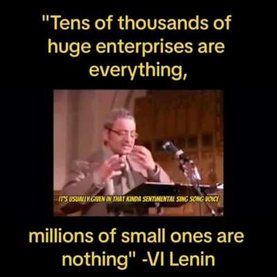 Small business are nothing, the monopolies are everything 