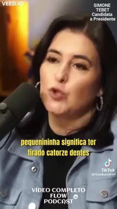 Simone Tebet explicando direitinho o orçamento secreto. 