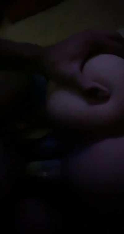 She was covering my Dick in cream