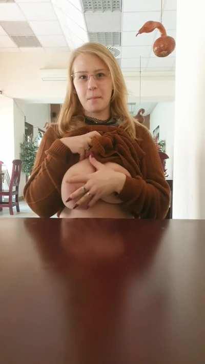 You have to admit, this sweater hides my balloons well.