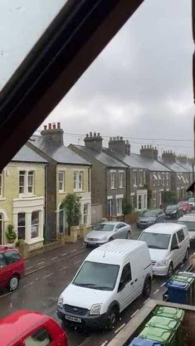 Thunderstorm after a heatwave- UK