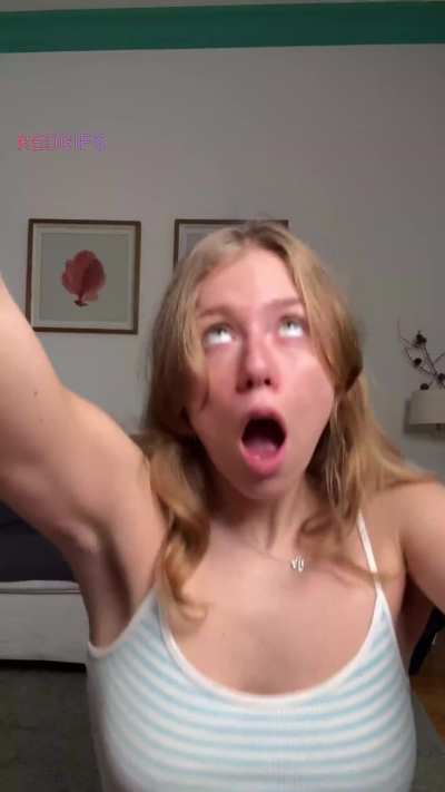 Always when I’m riding my huge white dildo my tongue comes out I hope this won’t happen when you fuck me