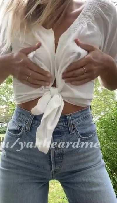 How to win a wet t-shirt contest.