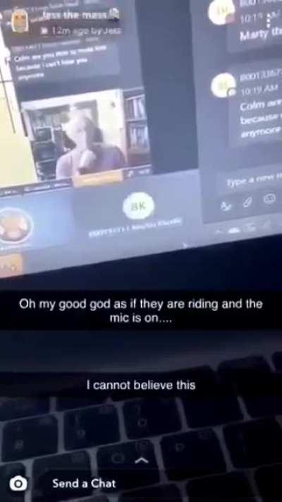 Online lectures when you forget to turn off your mic