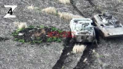 RU POV | Russian IFV hit with Javelin while rescuing the crew of another damaged IFV, apparently in the Donbass region.