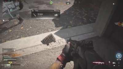 Weapon swap with the enemy