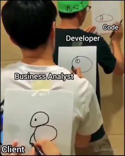 Being a dev for hire in a nutshell...