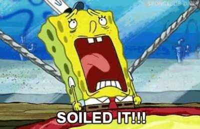 What did SpongeBob soil? (Wrong Answers Only)