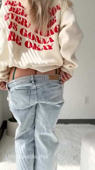 Sometimes you hide a little lingerie under your baggie jeans 😈