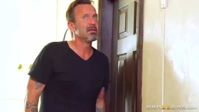 Reagan Foxx fucked doggy by stepson