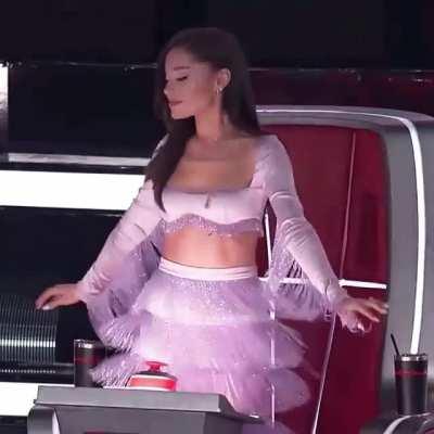 Doing a little shimmy shake.